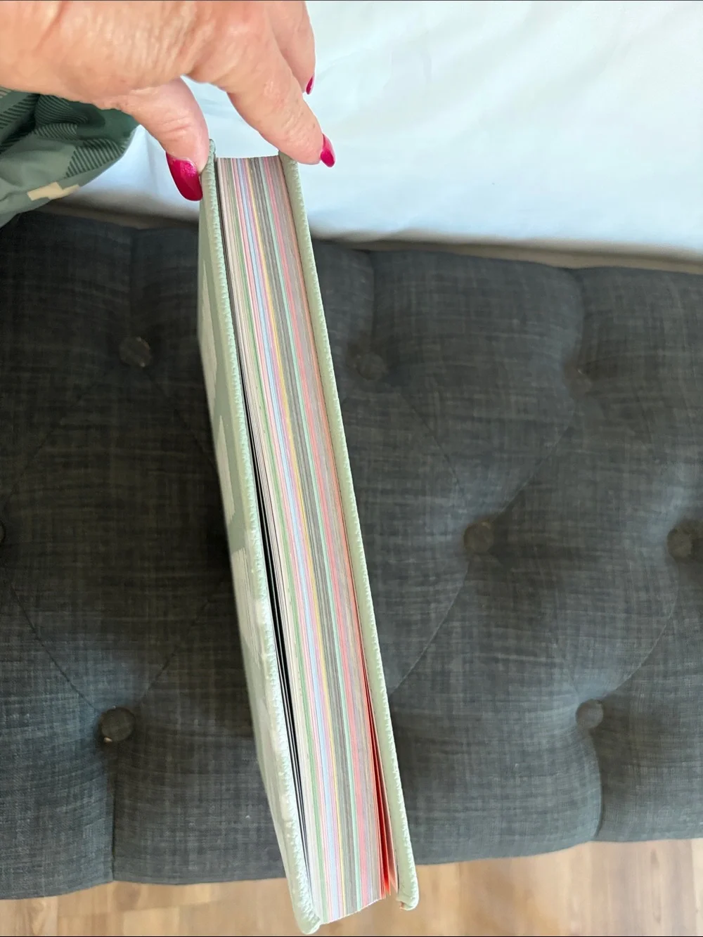 The Daily Grind Reversible Geometric Throw Blanket Teal and Cream /Book (New)